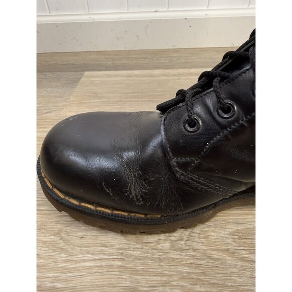 Vtg Doc Dr Martens 20 Eye Black Boots UK 8 | M 9 | W 10 England 80s 90s Punk - Picture 12 of 16